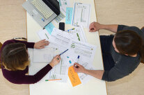 Projektmanagement mit Kollegen
