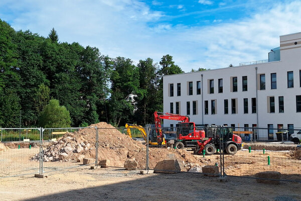 Baustelle Benker-Areal Marktredwitz im Juni 2024