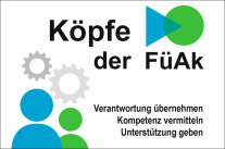 Logo mit Schriftzug Köpfe der FüAk