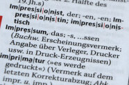 Definition von Impressum im Duden